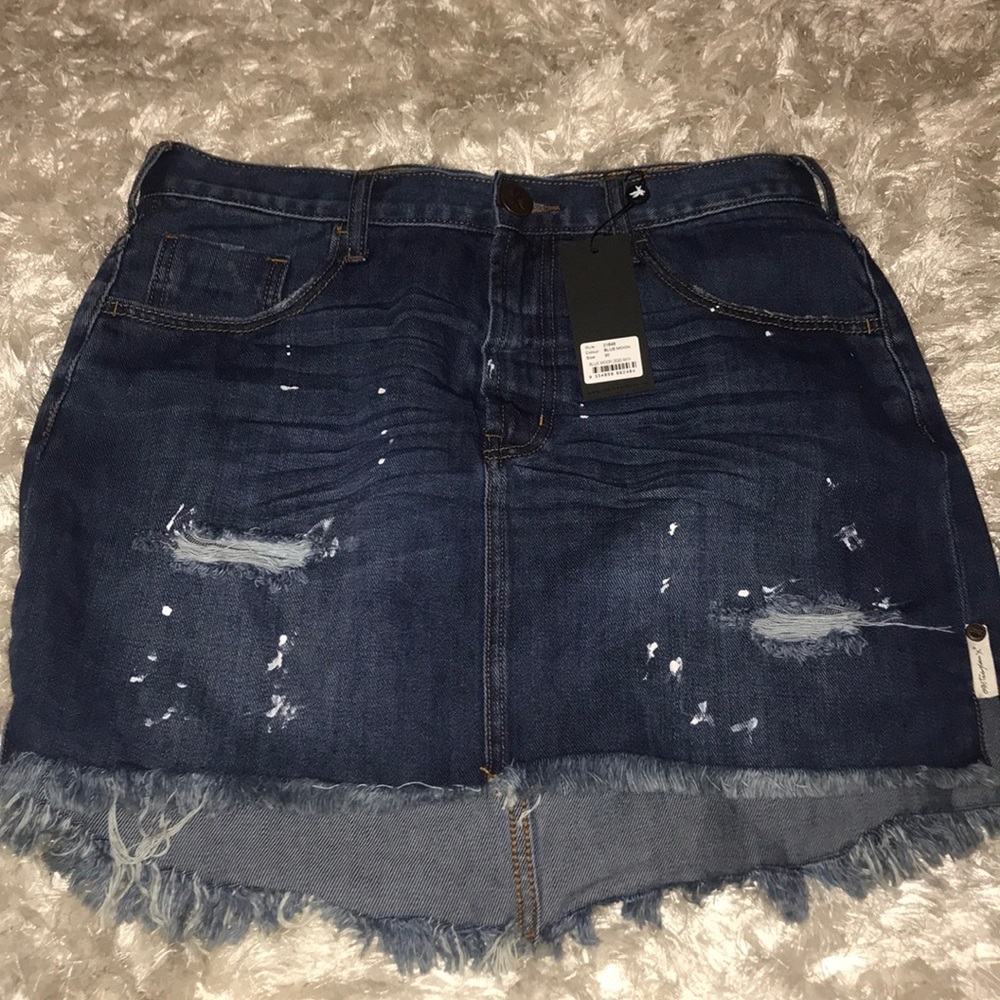 One teaspoon jean skirt